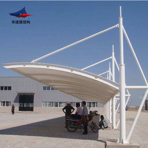 广场膜结构自行车棚